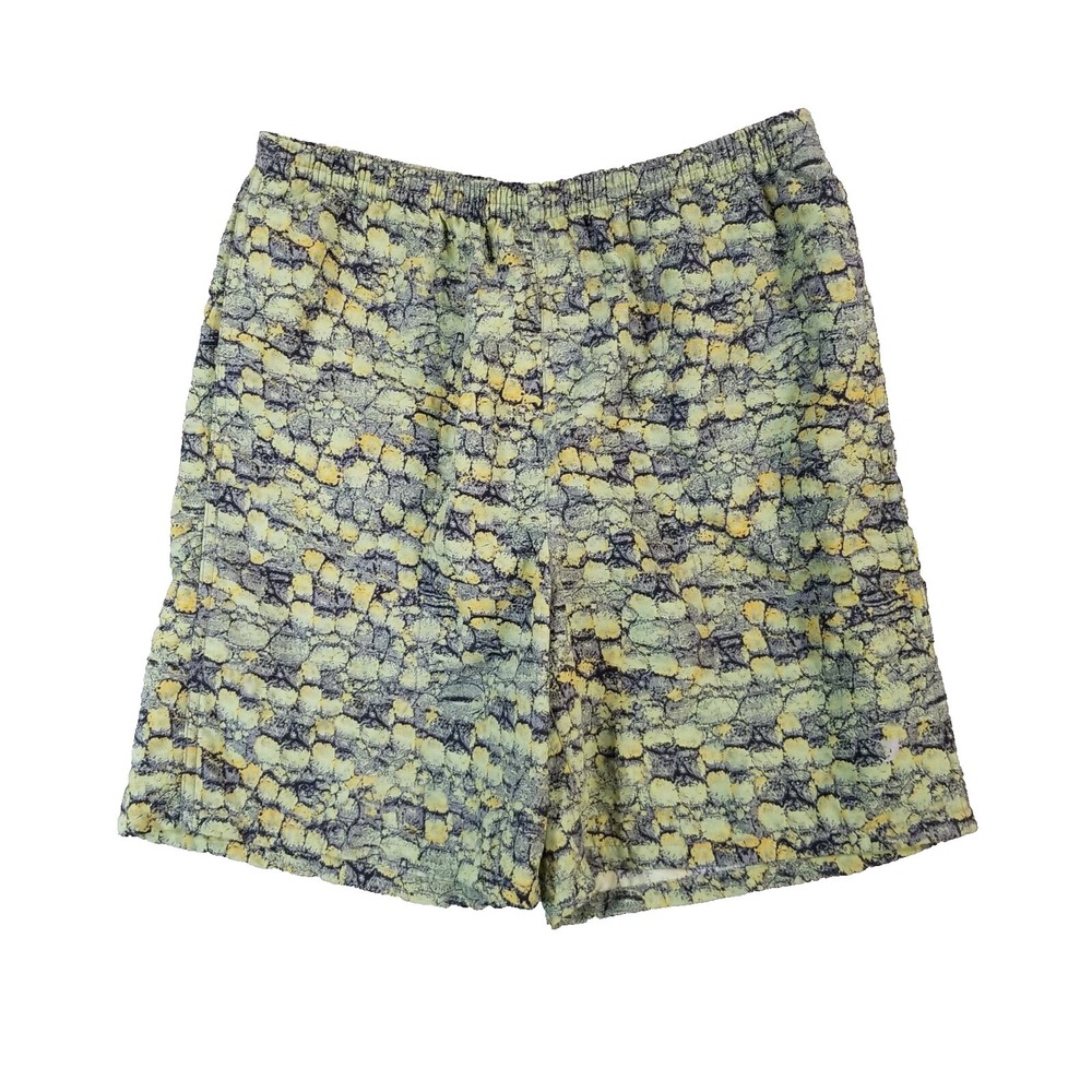 Reel Legends swim shorts men's small green Outdoor fishing comfort waist